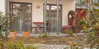 Terrasse mit Strandkorb