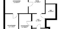 EG 3 Raum Wohnung